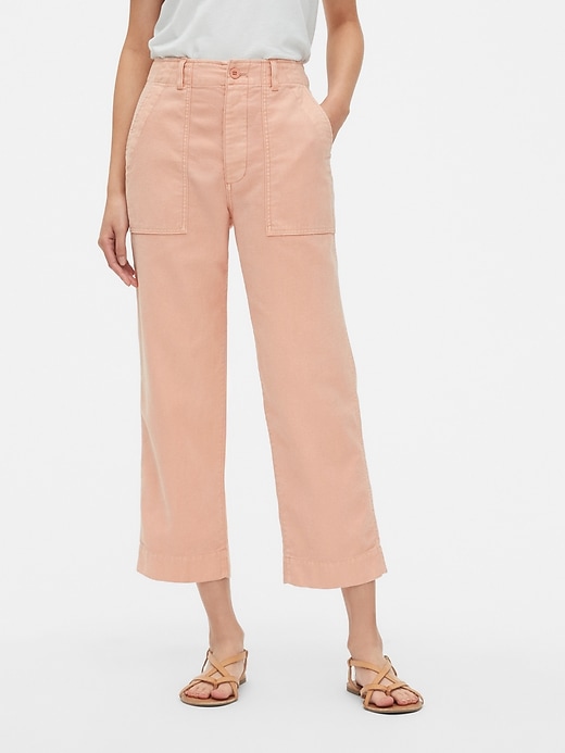 Image number 9 showing, High Rise Straight Crop Chinos