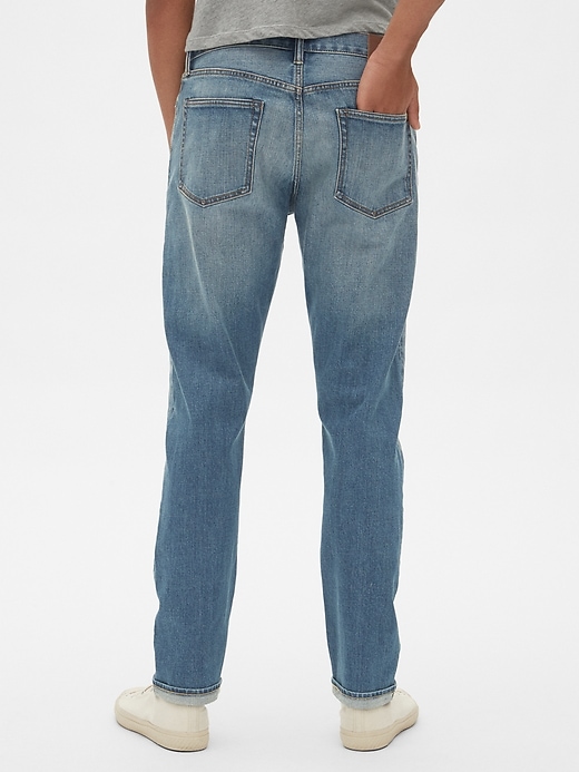 Image number 2 showing, Selvedge Athletic Taper Jeans with GapFlex