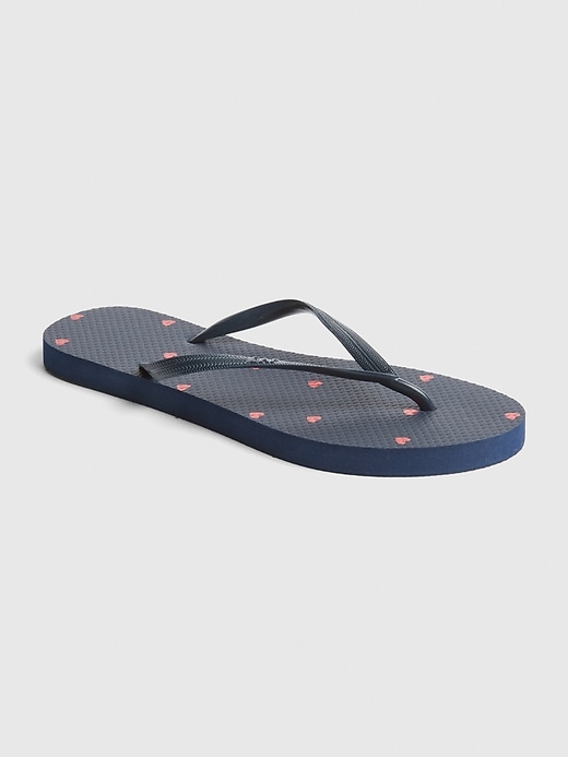 View large product image 1 of 1. Print Flip Flops
