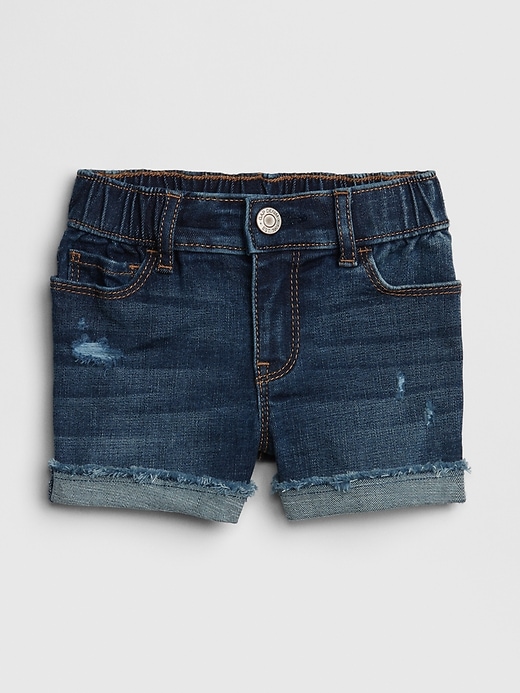Image number 1 showing, Toddler Shortie Shorts In Distressed