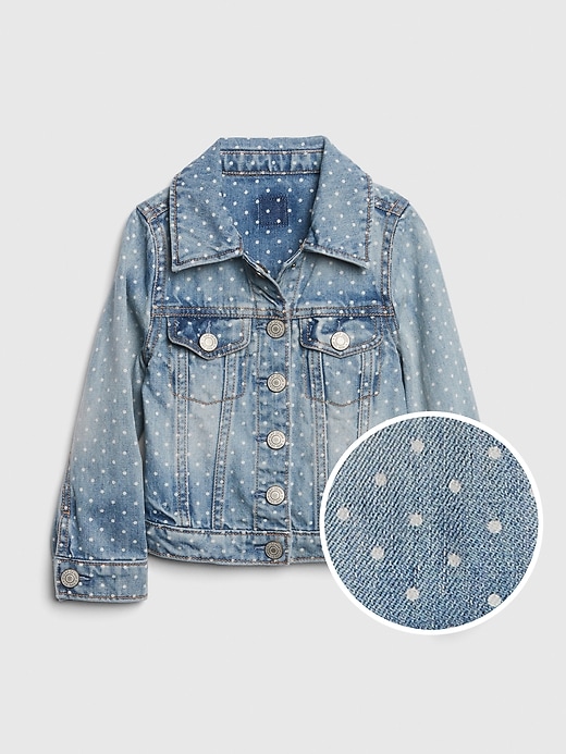 Image number 1 showing, Toddler Icon Dot Denim Jacket