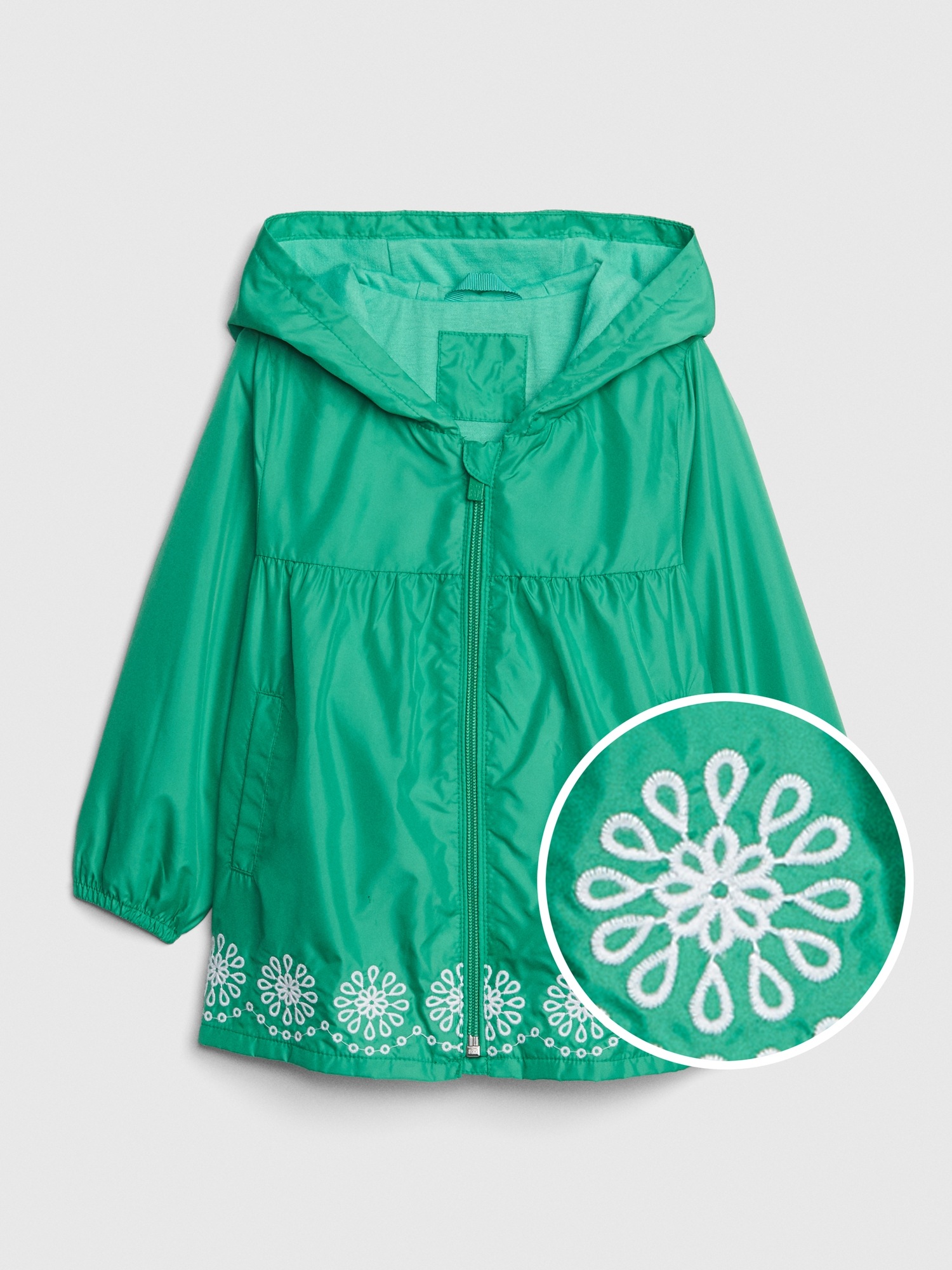 Toddler Embroidered Trim JerseyLined Windbuster Gap