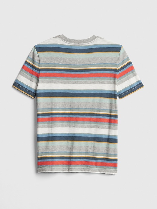 Image number 2 showing, Kids Stripe V-Neck T-Shirt
