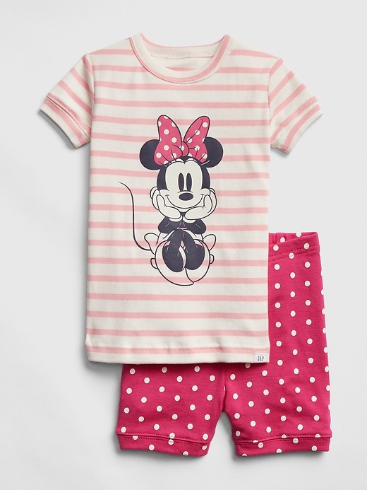 Image number 1 showing, babyGap &#124 Disney Minnie Mouse Short PJ Set