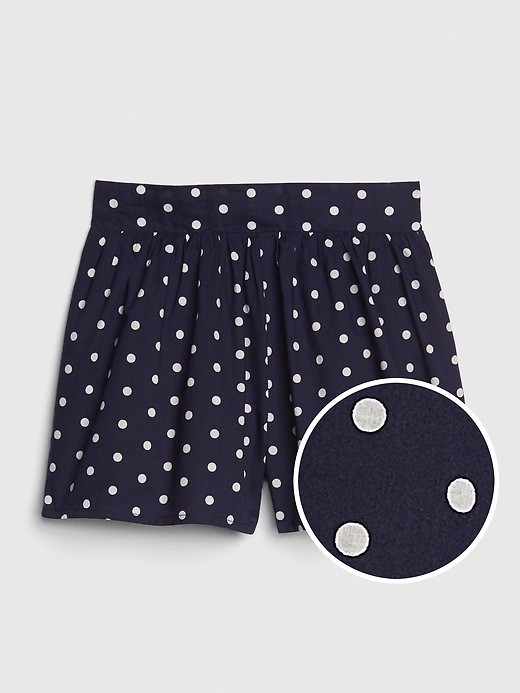 View large product image 1 of 1. Toddler Flowy Dot Shorts