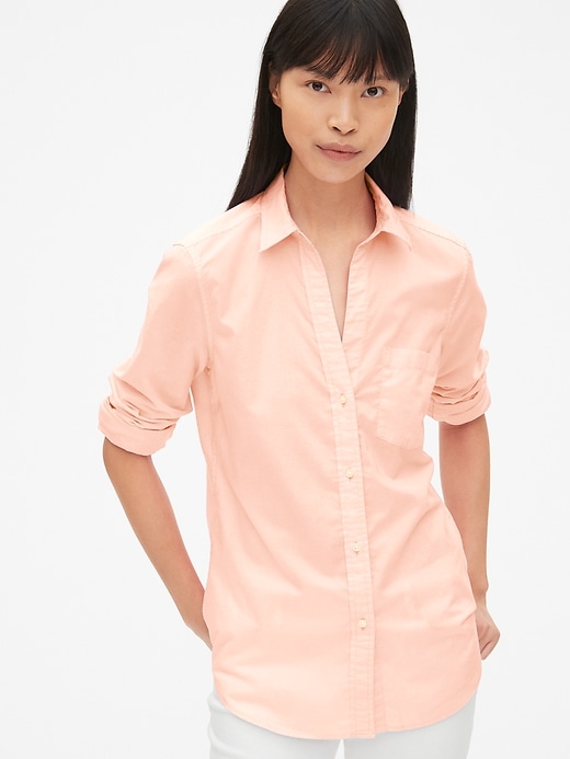View large product image 1 of 1. Fitted Boyfriend Shirt