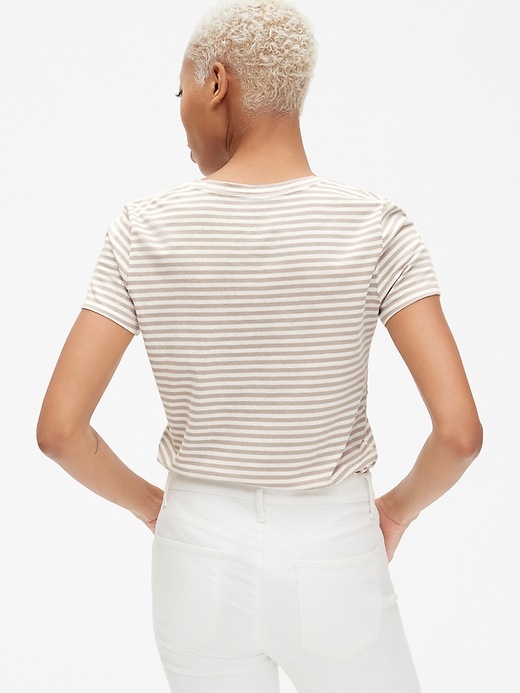 Image number 2 showing, Vintage Wash Stripe V-Neck T-Shirt