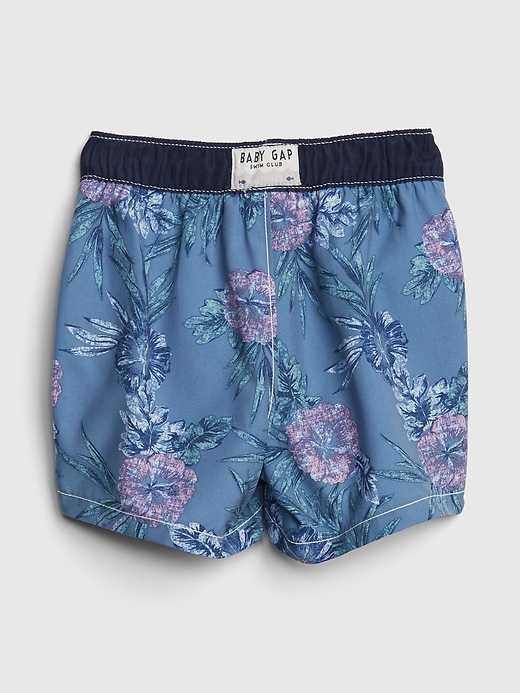 Image number 2 showing, Baby Print Swim Trunks