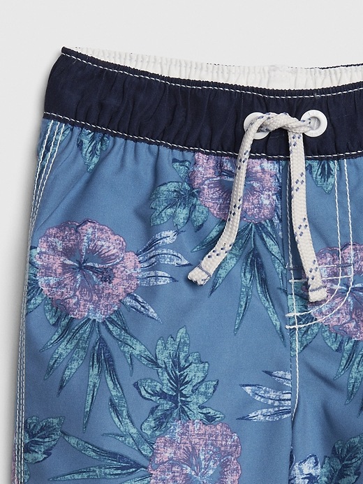 Image number 3 showing, Baby Print Swim Trunks