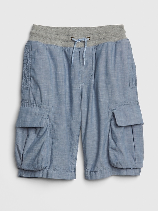 Image number 9 showing, Kids Pull-On Cargo Shorts In Poplin