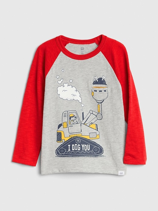View large product image 2 of 3. Toddler Love Graphic Long Sleeve T-Shirt
