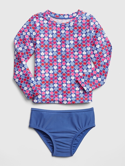 Image number 1 showing, Toddler Print Rashguard Two-Piece