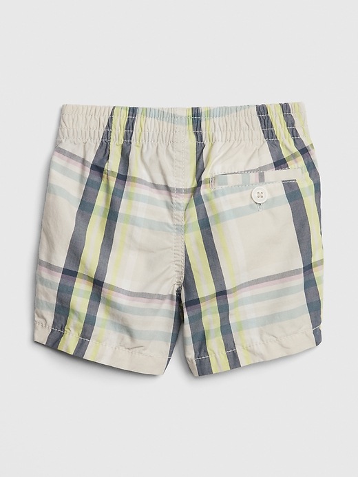 Image number 2 showing, Baby Pull-On Plaid Shorts