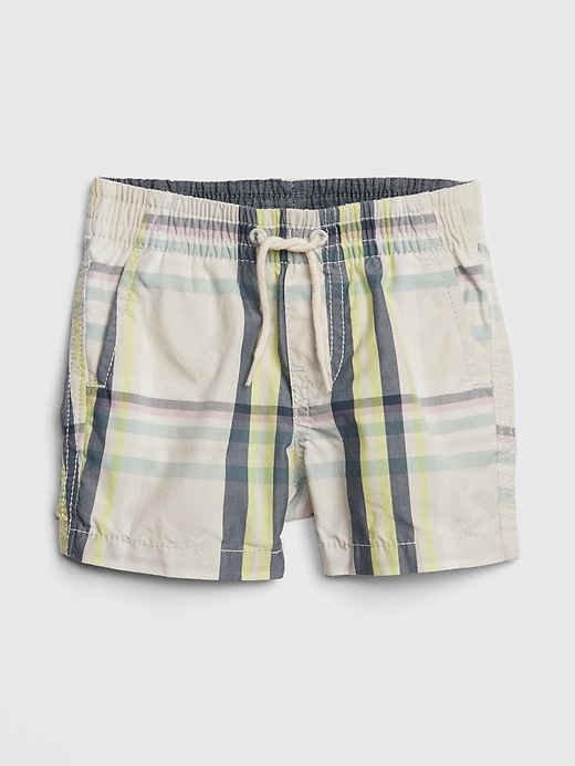 Image number 1 showing, Baby Pull-On Plaid Shorts