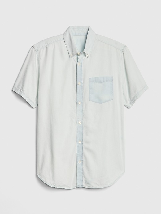 Image number 6 showing, Wearlight Denim Short Sleeve Shirt