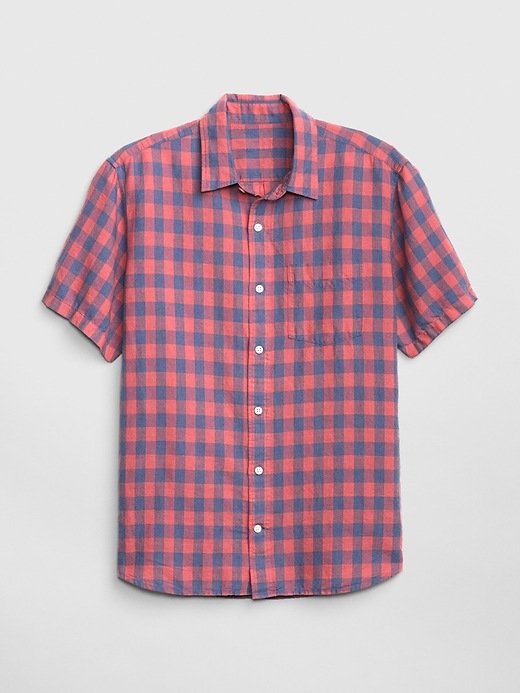 Image number 6 showing, Linen-Cotton Short Sleeve Shirt