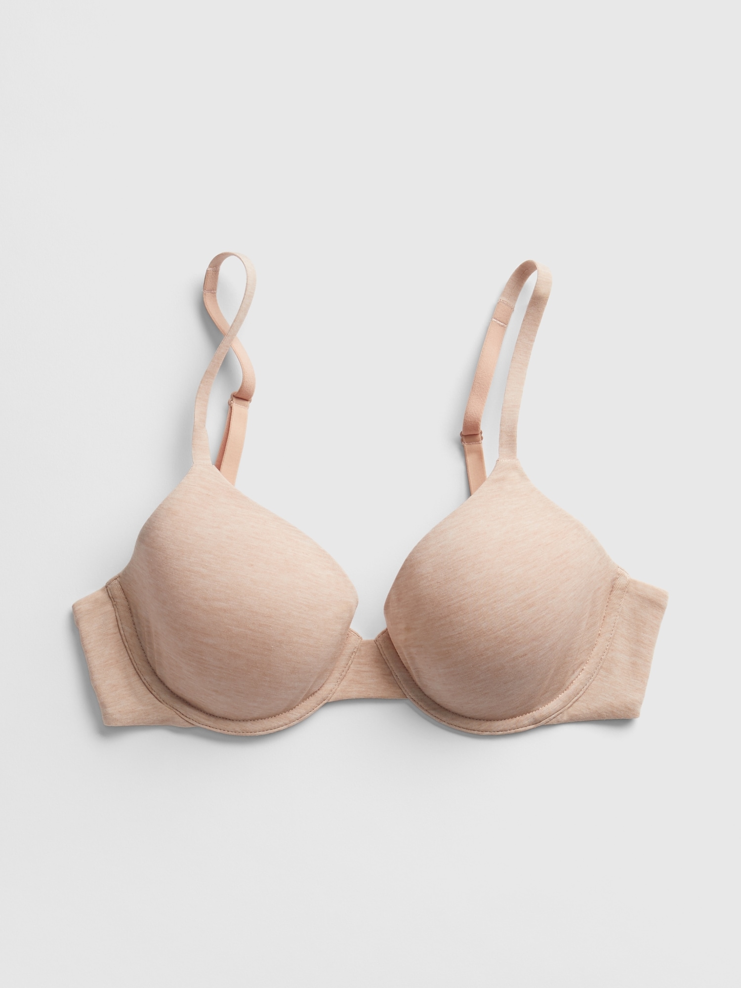 Shop Set of 2 - Textured Mesh Push-Up Bra with Hook and Eye Closure Online