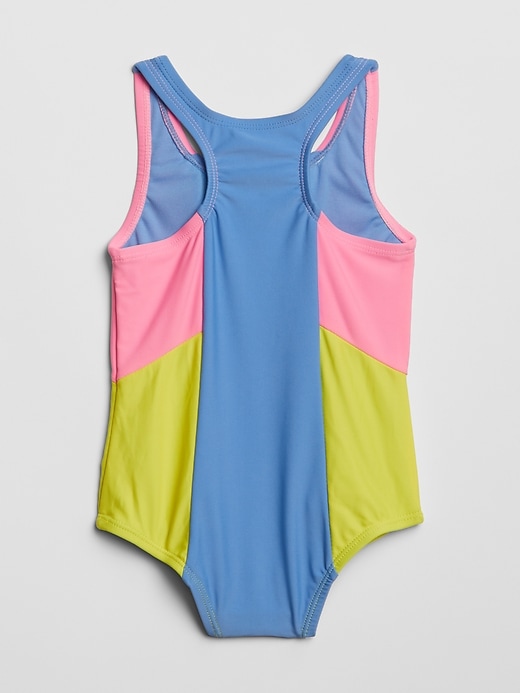 Image number 2 showing, Toddler Colorblock Swim One-Piece