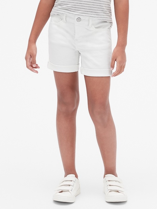 Image number 1 showing, Kids Midi Shorts in Stain-Resistant