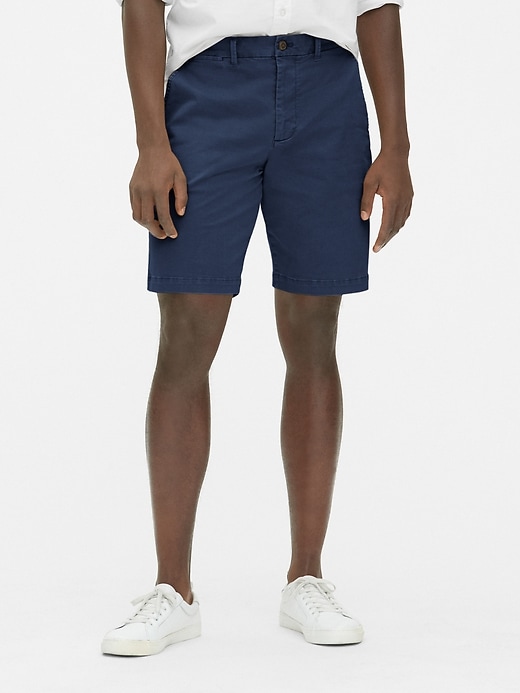 Gap Mens Navy Blue 10 Vintage Wash Shorts with GapFlex 36