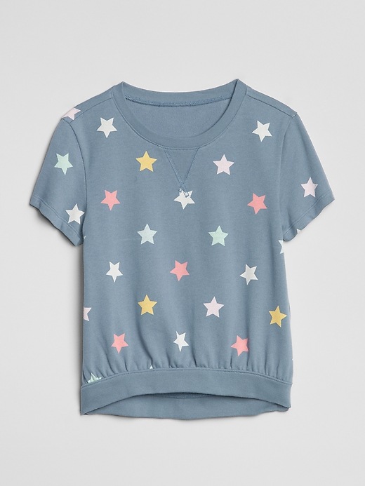 Image number 1 showing, Kids Short Sleeve Sweatshirt in French Terry