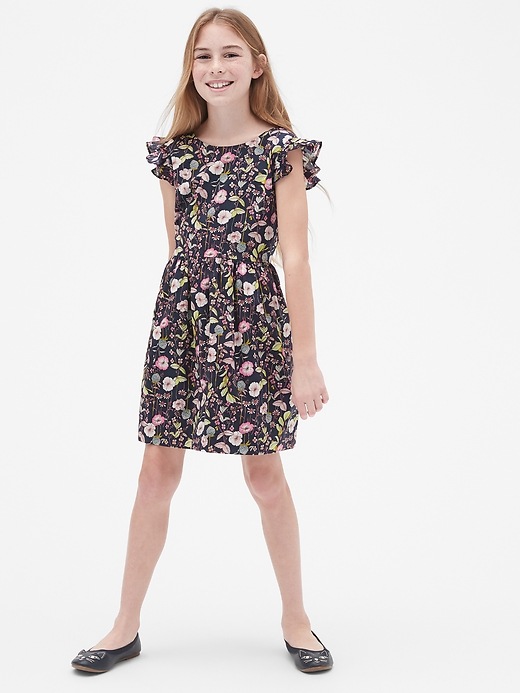 Kids Ruffle Fit And Flare Dress | Gap