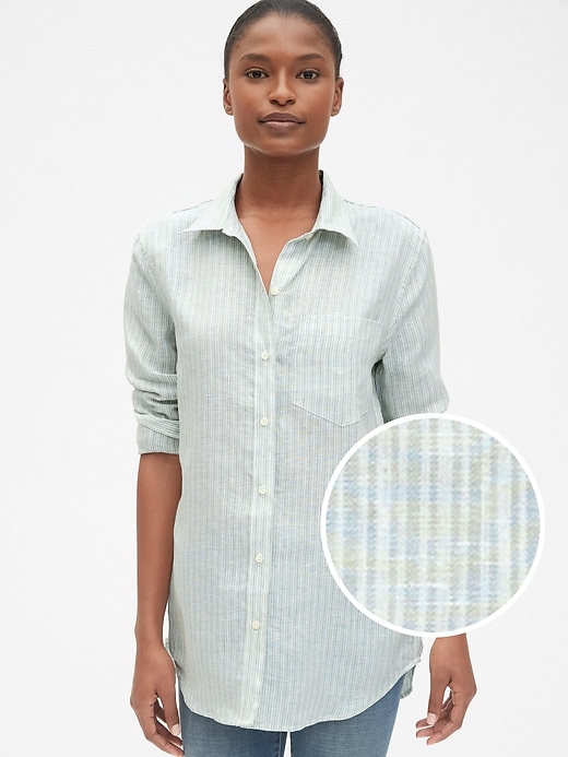 Image number 8 showing, Boyfriend Shirt in Linen