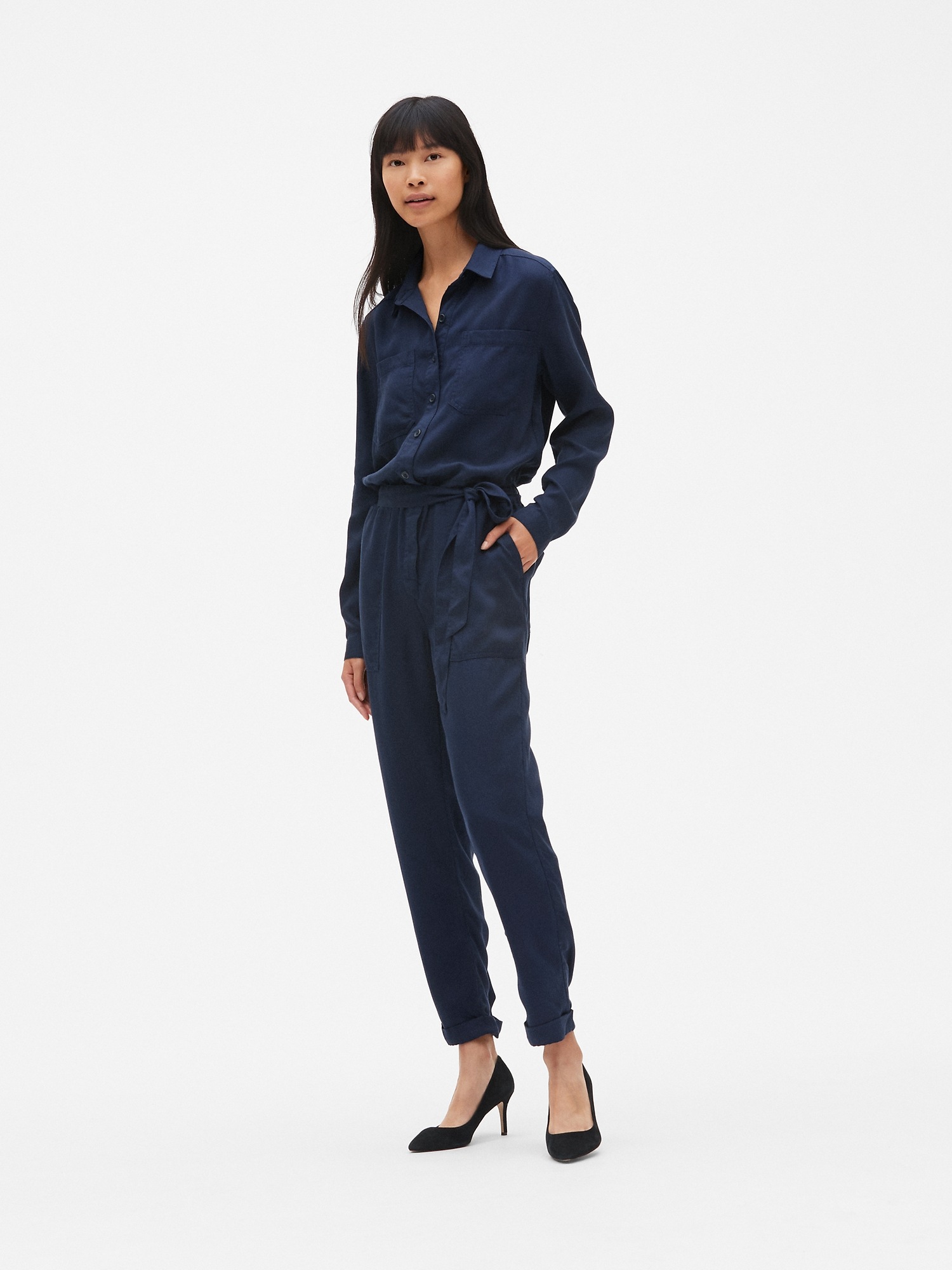 Женские комбинезоны Gap Utility Jumpsuit in TENCEL™