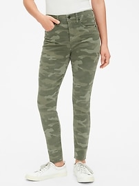 camouflage jeans