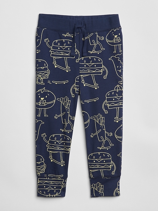 View large product image 1 of 1. Toddler Organic Cotton Mix and Match Print Pull-On Joggers
