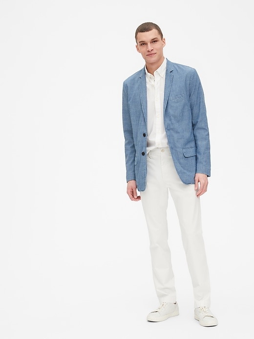 Image number 3 showing, Casual Classic Blazer in Chambray