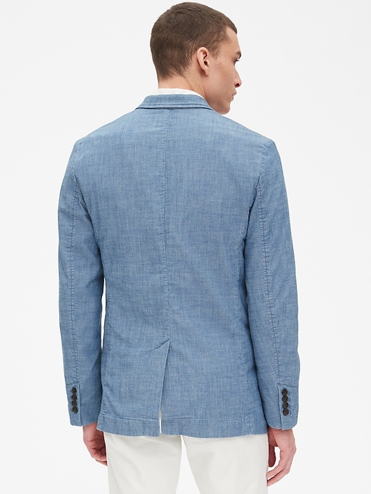 Image number 2 showing, Casual Classic Blazer in Chambray