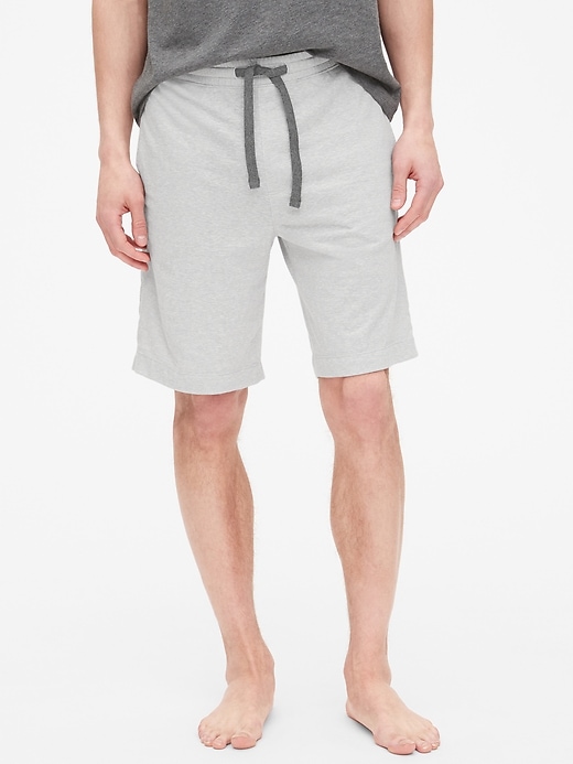 View large product image 1 of 1. 9.5" Drawstring Jersey Shorts