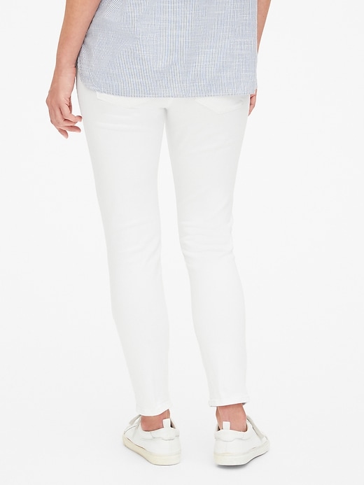 Image number 2 showing, Maternity Demi Panel True Skinny Ankle Jeans