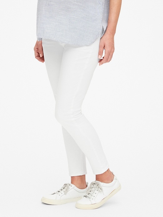 Image number 1 showing, Maternity Demi Panel True Skinny Ankle Jeans
