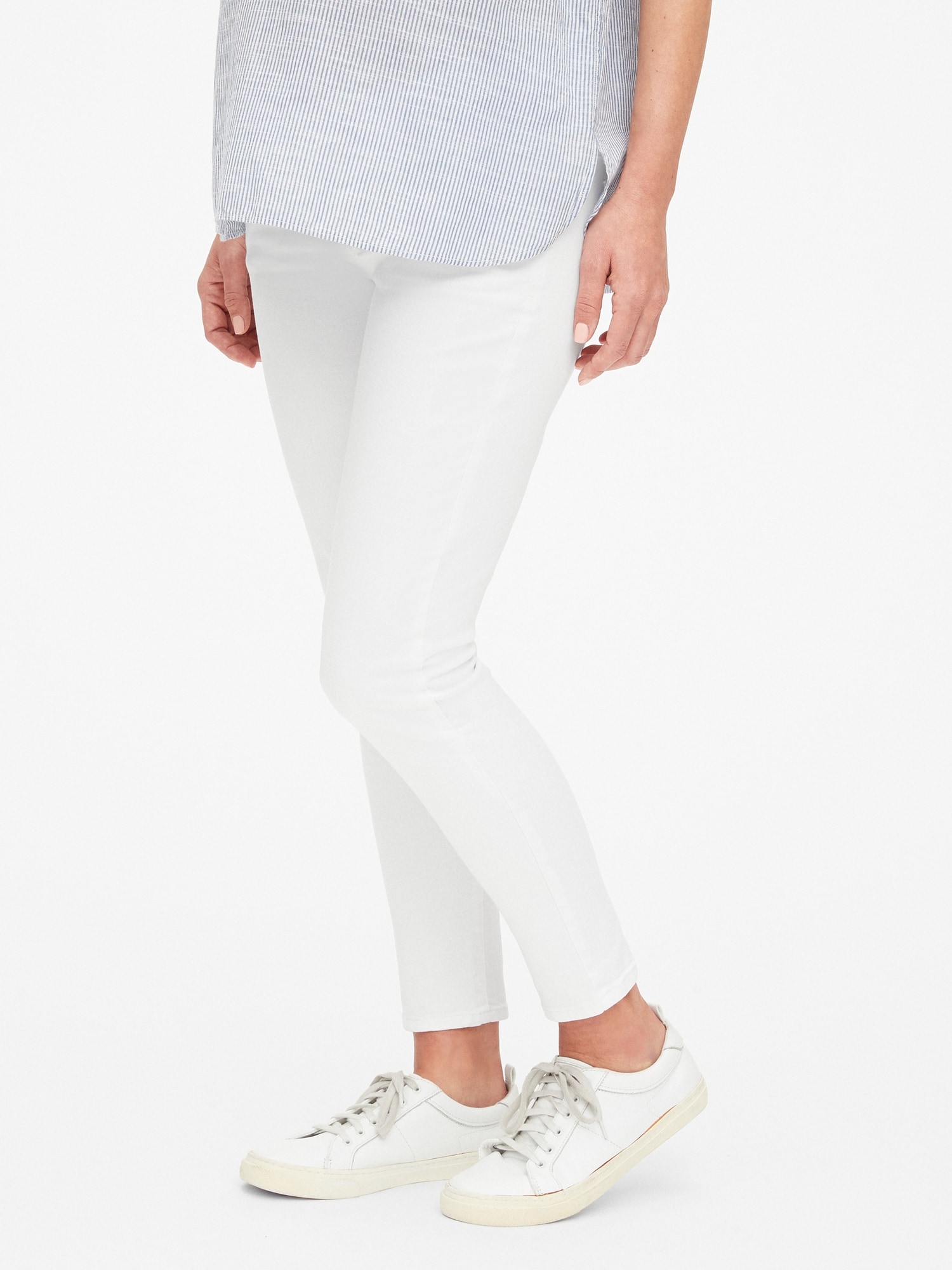 Jean De Maternité Demi-Coupe Skinny Blanc GAP 1969 - Taille S - Neuf Avec Étiquettes