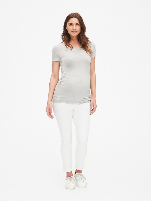 Image number 4 showing, Maternity Full Panel True Skinny Ankle Jeans