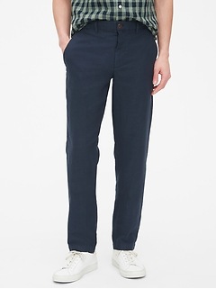 gap linen khakis