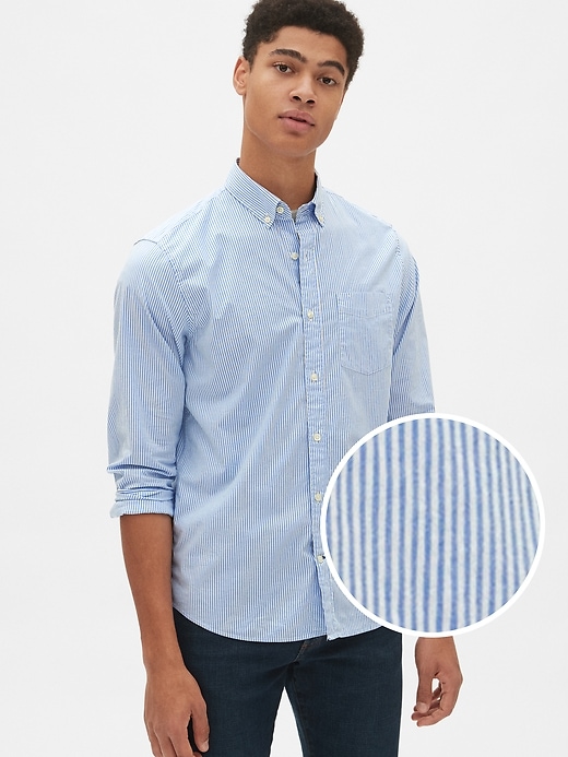 View large product image 1 of 1. Lived-In Stretch Poplin Shirt