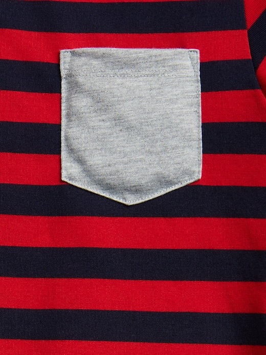 Image number 2 showing, Kids Stripe Pocket Short Pj Set