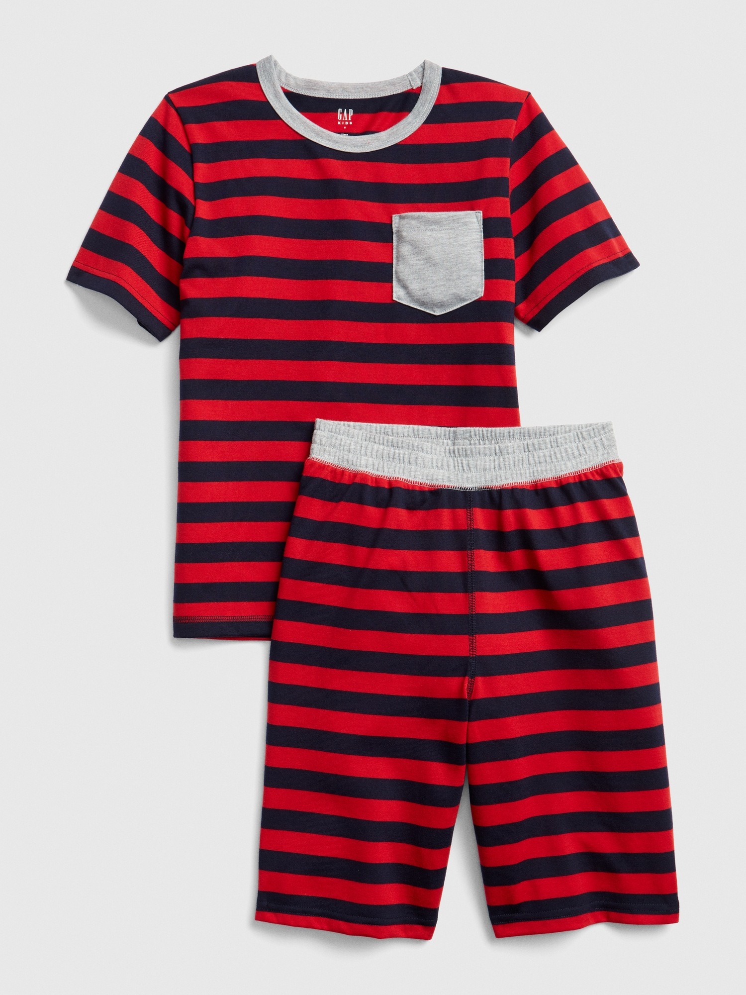 Kids Stripe Pocket Short Pj Set Gap