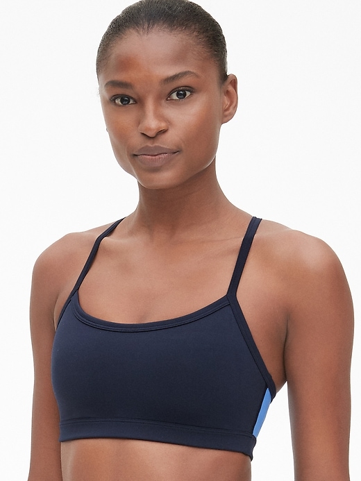GapFit Low Support Racerback Sports Bra Gap