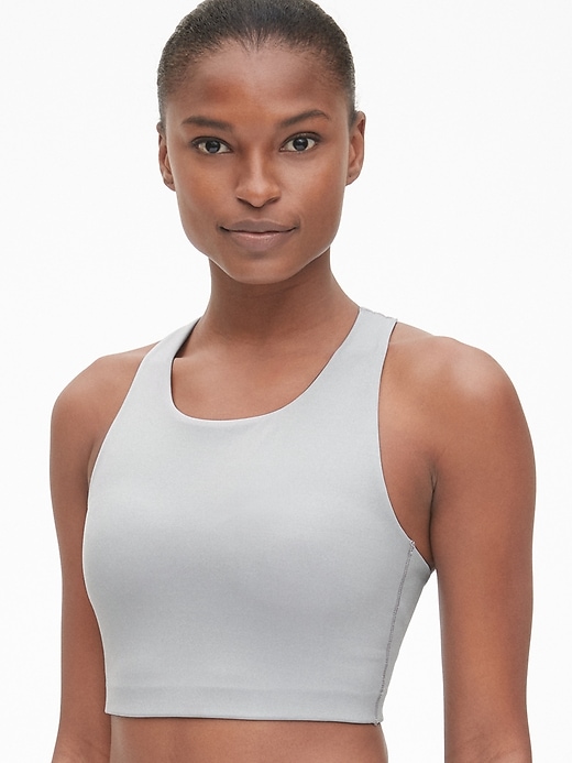 View large product image 1 of 1. GapFit Eclipse Low Support Longline Sports Bra