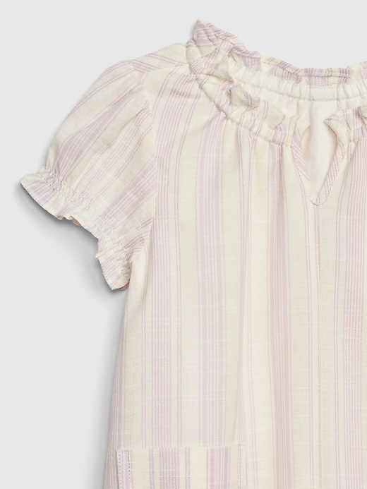 Image number 3 showing, Toddler Ruffle-Trim Stripe Shift Dress