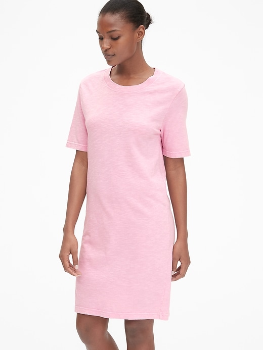 Image number 1 showing, Soft Slub T-Shirt Dress