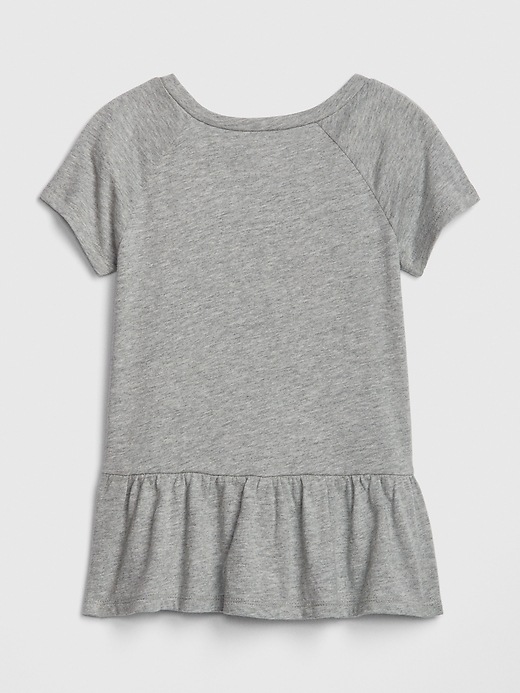 Image number 2 showing, Toddler Peplum Short Sleeve T-Shirt