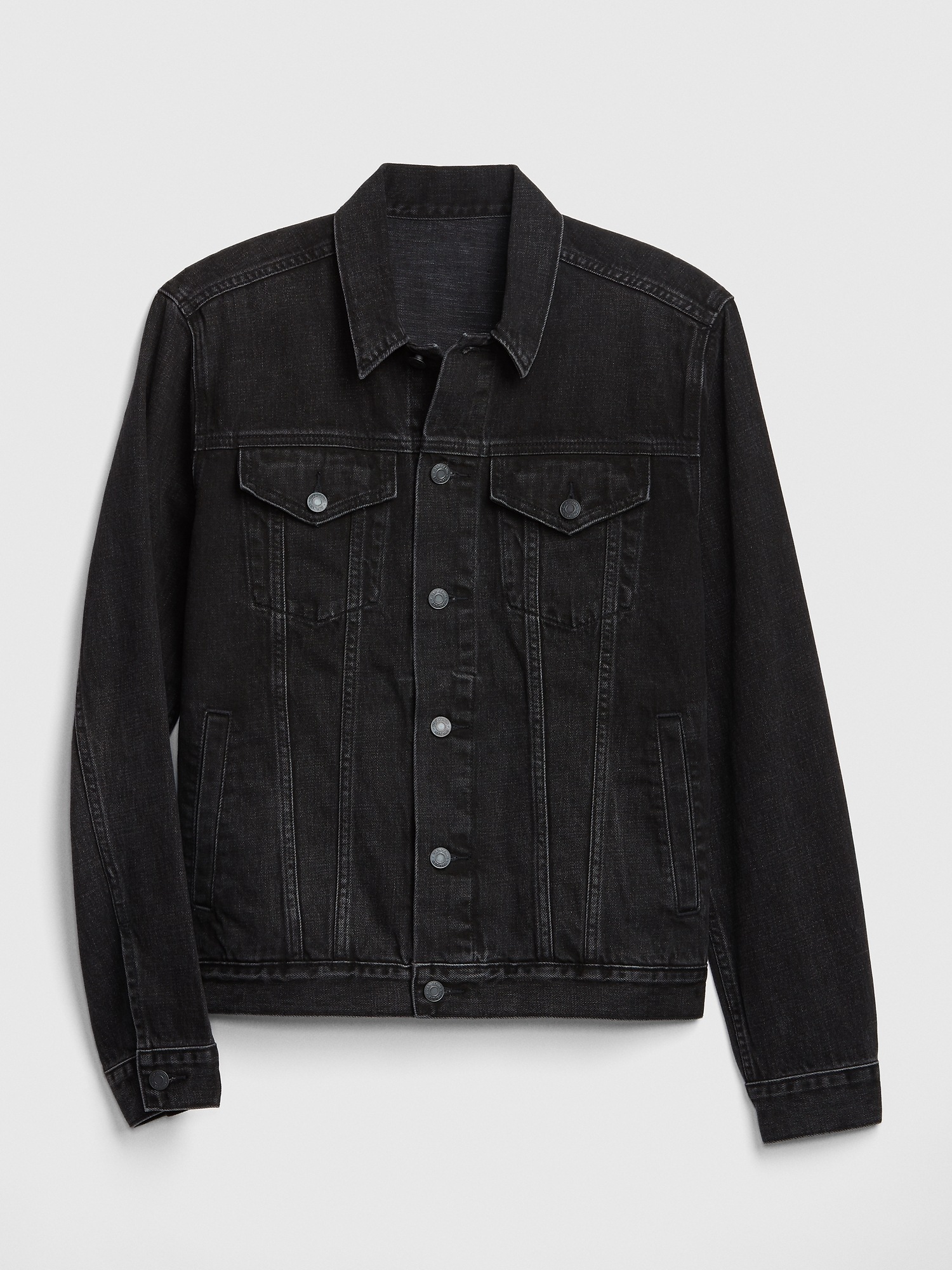 gap black denim jacket