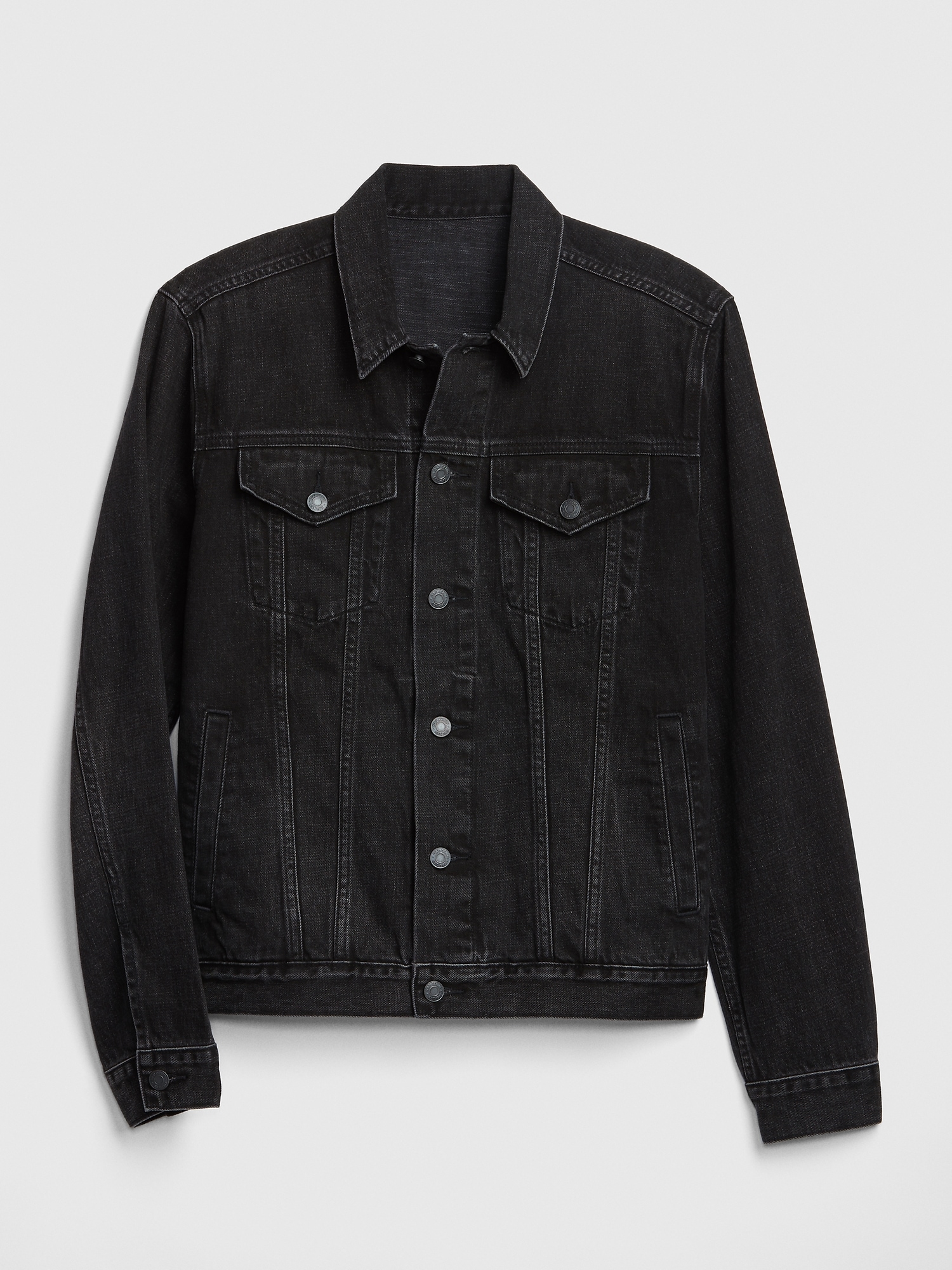 gap black jean jacket