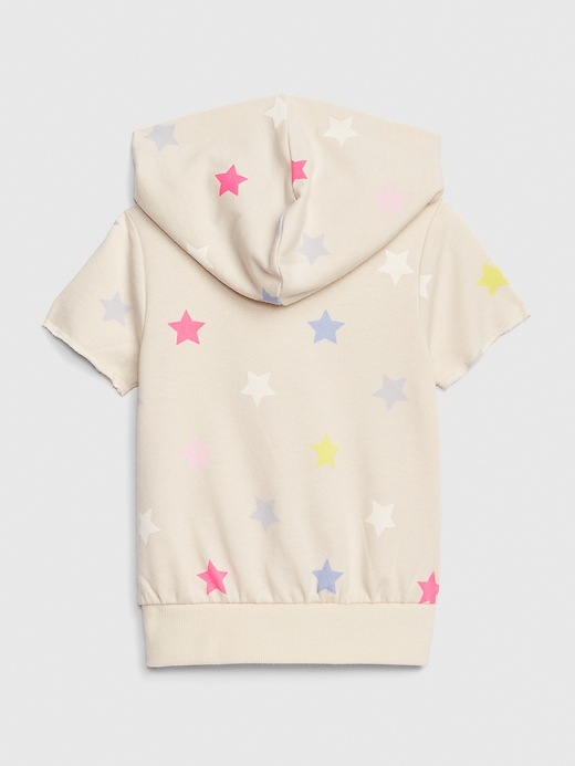 View large product image 2 of 3. Toddler Short Sleeve Hoodie Sweatshirt