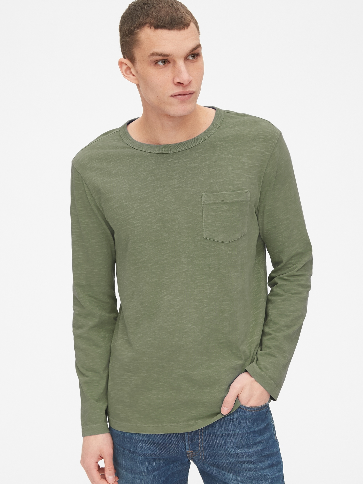 BOSS Men's Slub Jersey T-Shirt With Tonal Patch Logo - Regular Fit Short Sleeve Tee, Pink Chalk - View #6